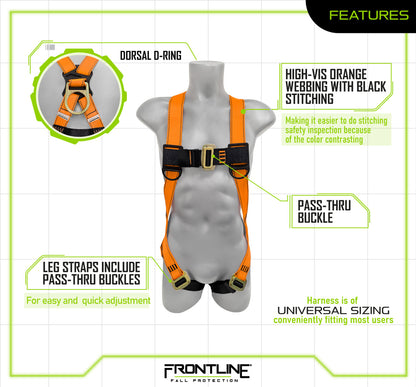 Combat™ Economy Series Full Body Harness (Uni) 100VMB-UN