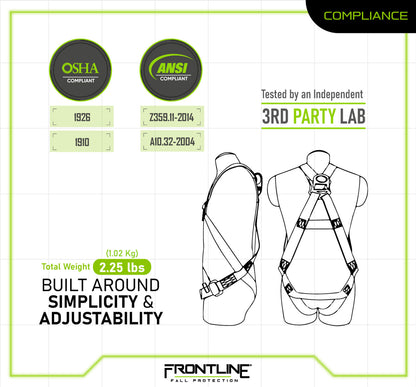 Combat™ Economy Series Full Body Harness (Uni) 100VMB-UN