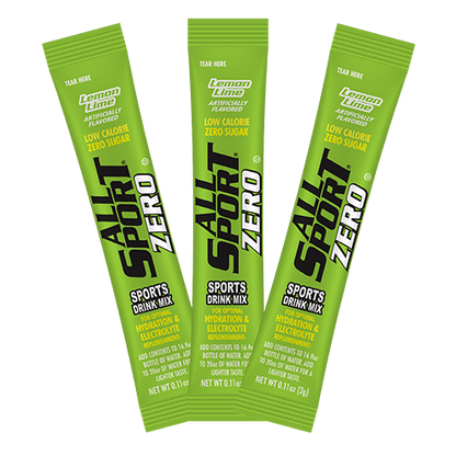 All Sport .11 Ounce Lemon Lime Flavor ZERO Electrolyte Powder Mix Stick Sugar Free/Low Calorie Electrolyte Drink (50 Per Box)